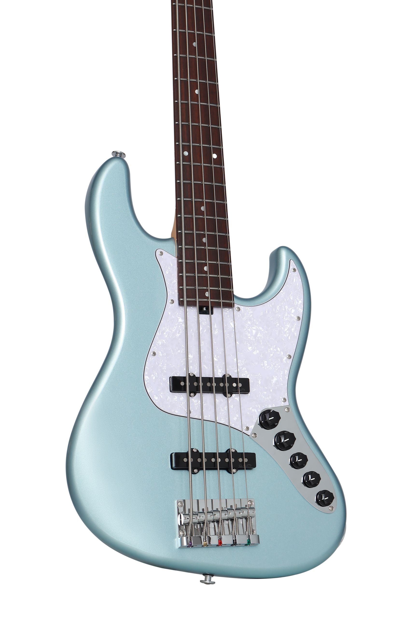 KJB5-Standard Rosewood Act Bass Metallic  Blue